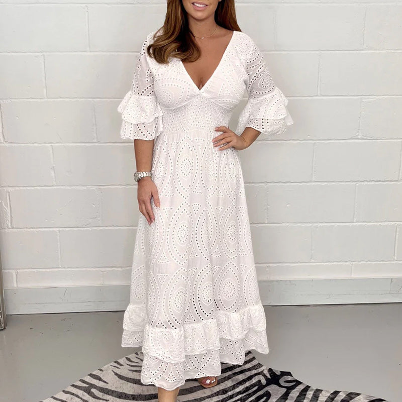 Damen Sommer Maxi Kleid - Angela