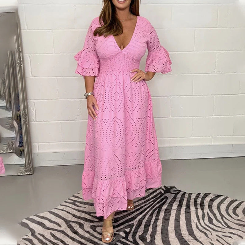 Damen Sommer Maxi Kleid - Angela