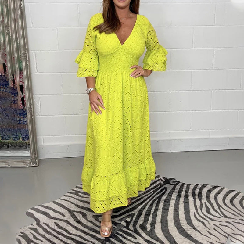 Damen Sommer Maxi Kleid - Angela