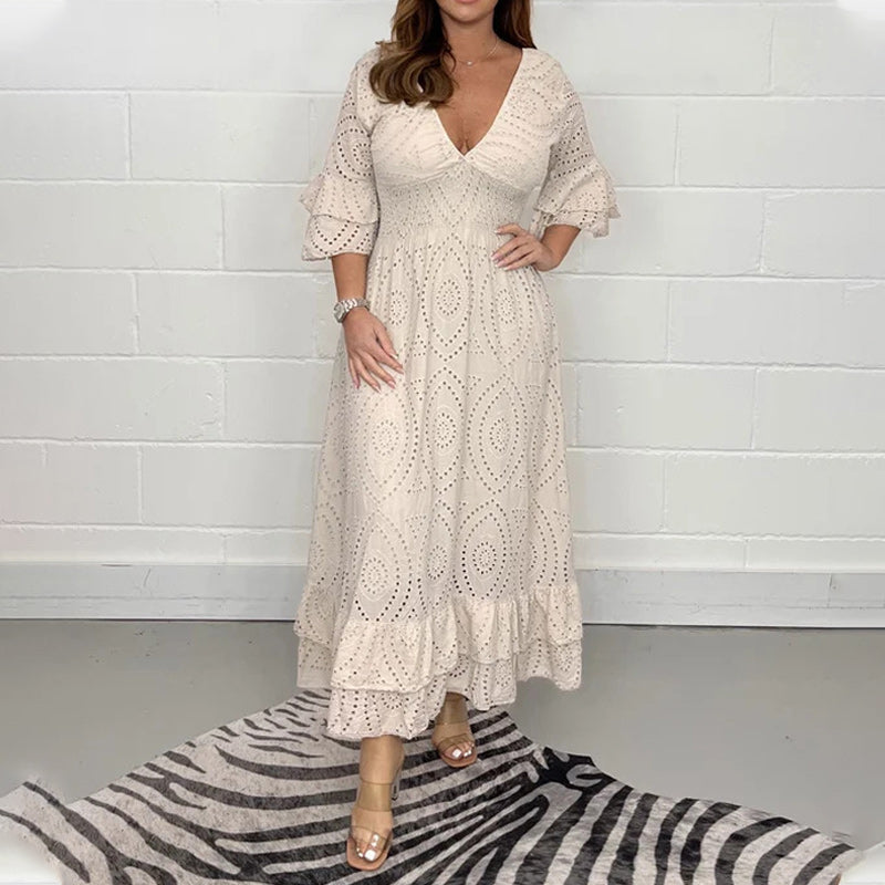 Damen Sommer Maxi Kleid - Angela