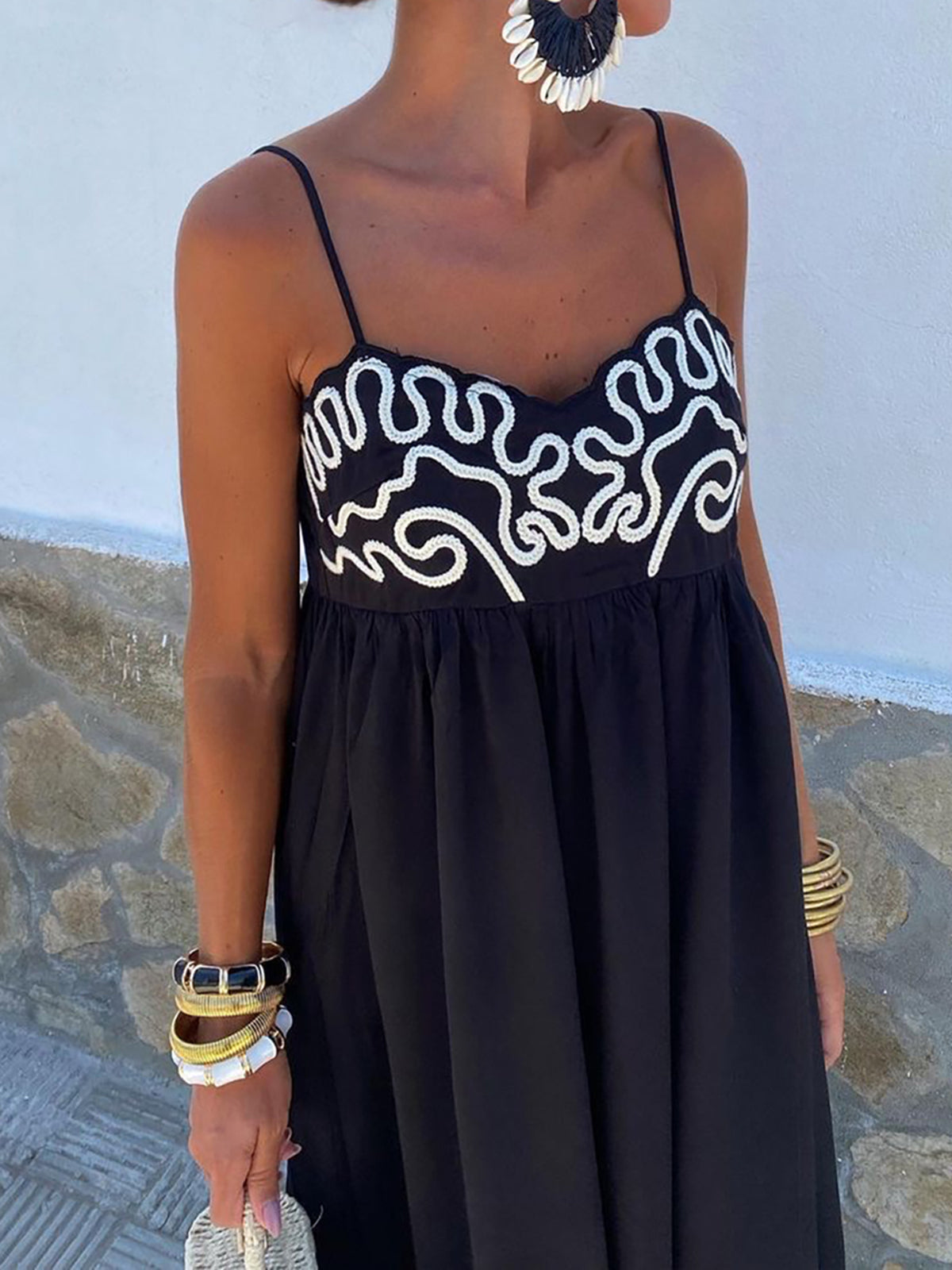 Damen Stylischer Sommer Maxi Kleid - Velmira