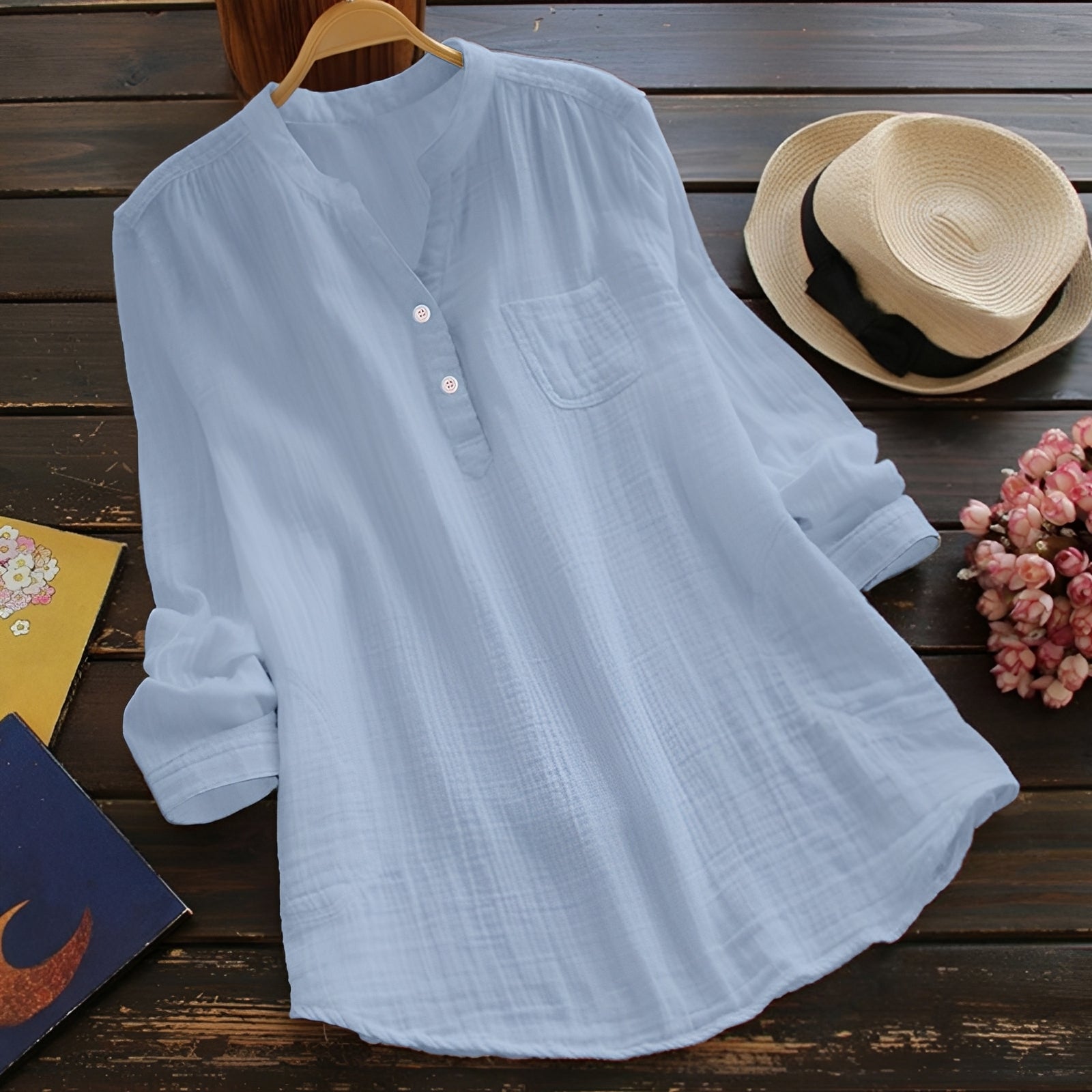 Damen Bluse – Lockere Alltagsbluse für zeitlose Looks 0