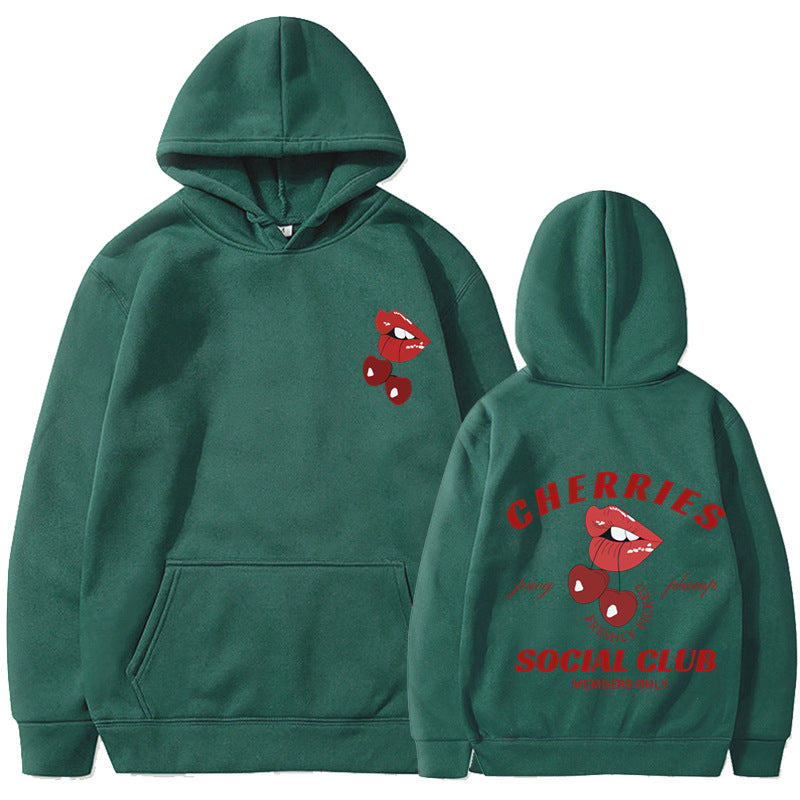 Damen Kapuzenpullover mit exklusivem Kirschen-Design Drune 13