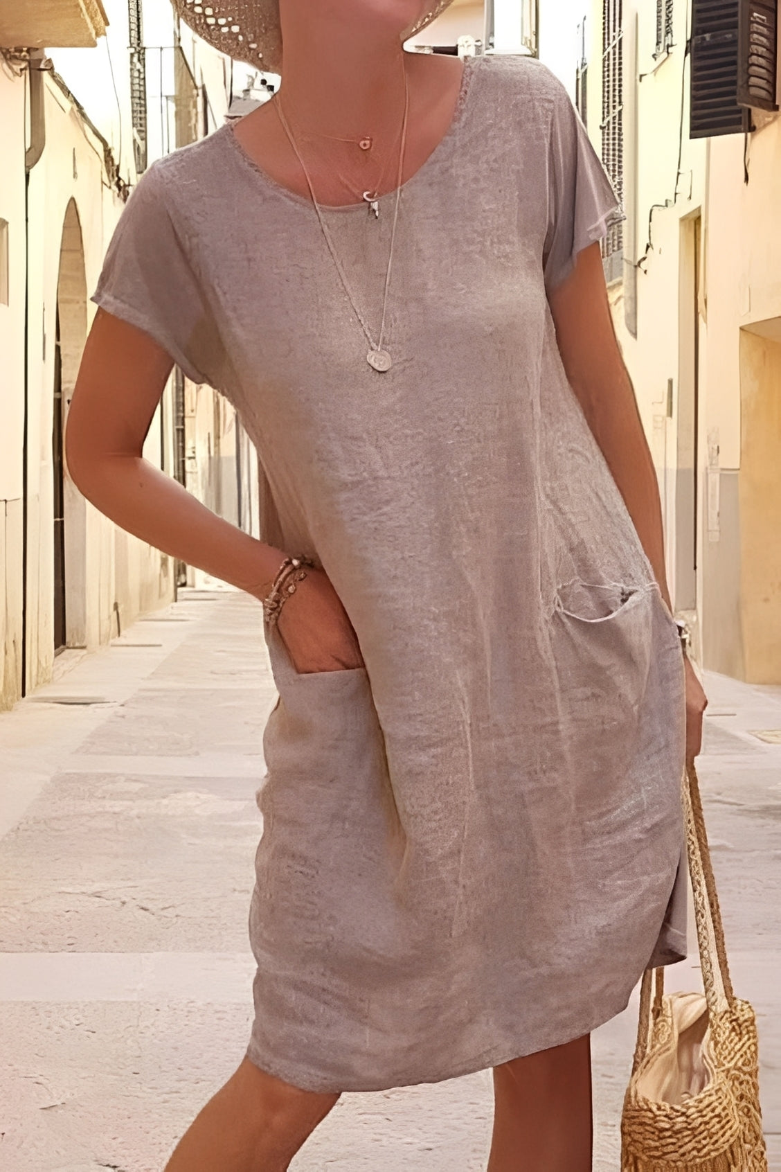 Damen Kleid – Lockeres Kurzarmkleid für leichte Sommerlooks 2