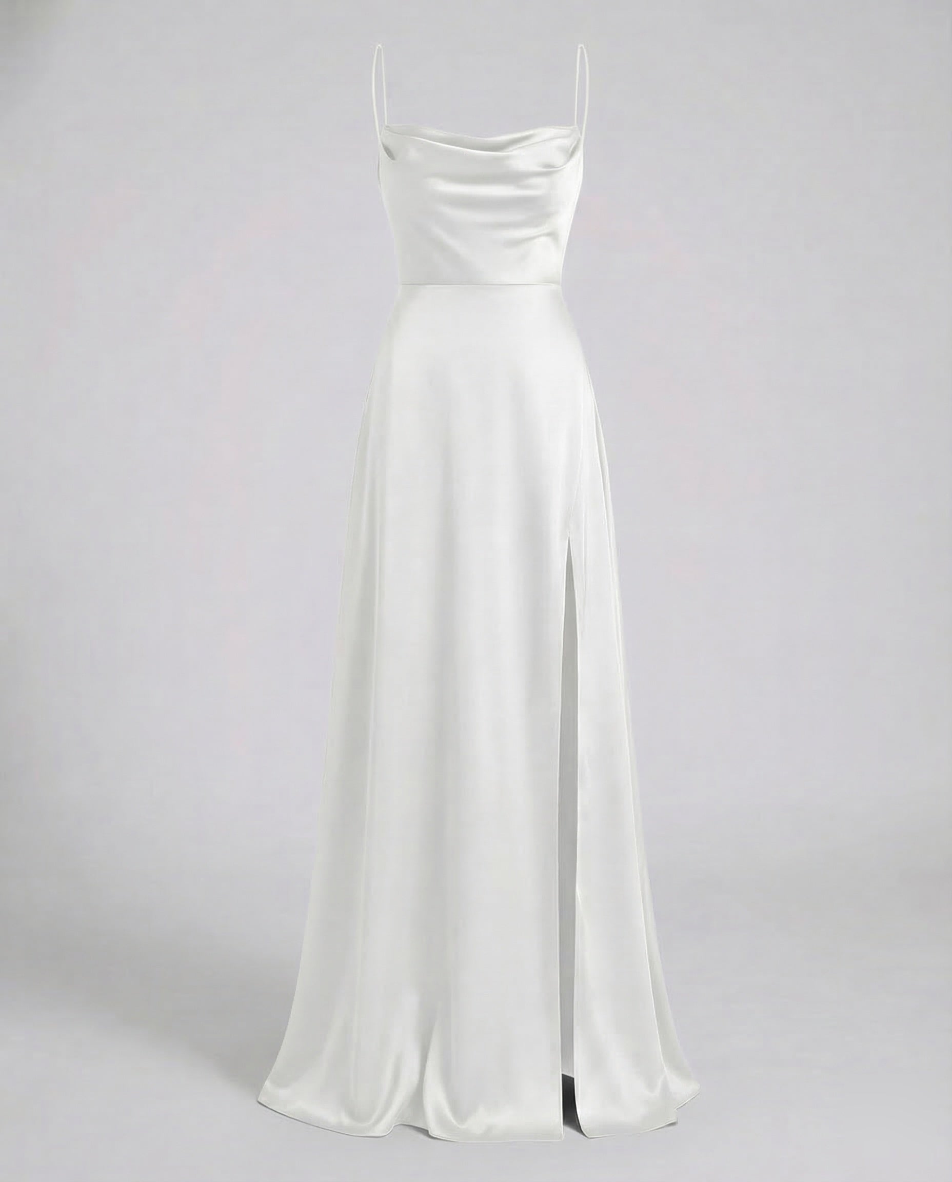 Damen Maxikleid – Elegantes Kleid mit Schlitz & geflochtenem Rücken 6