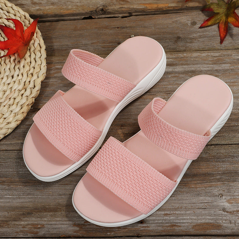 Damen Sandalen – Leichte Komfortsandalen mit elastischen Riemen 2