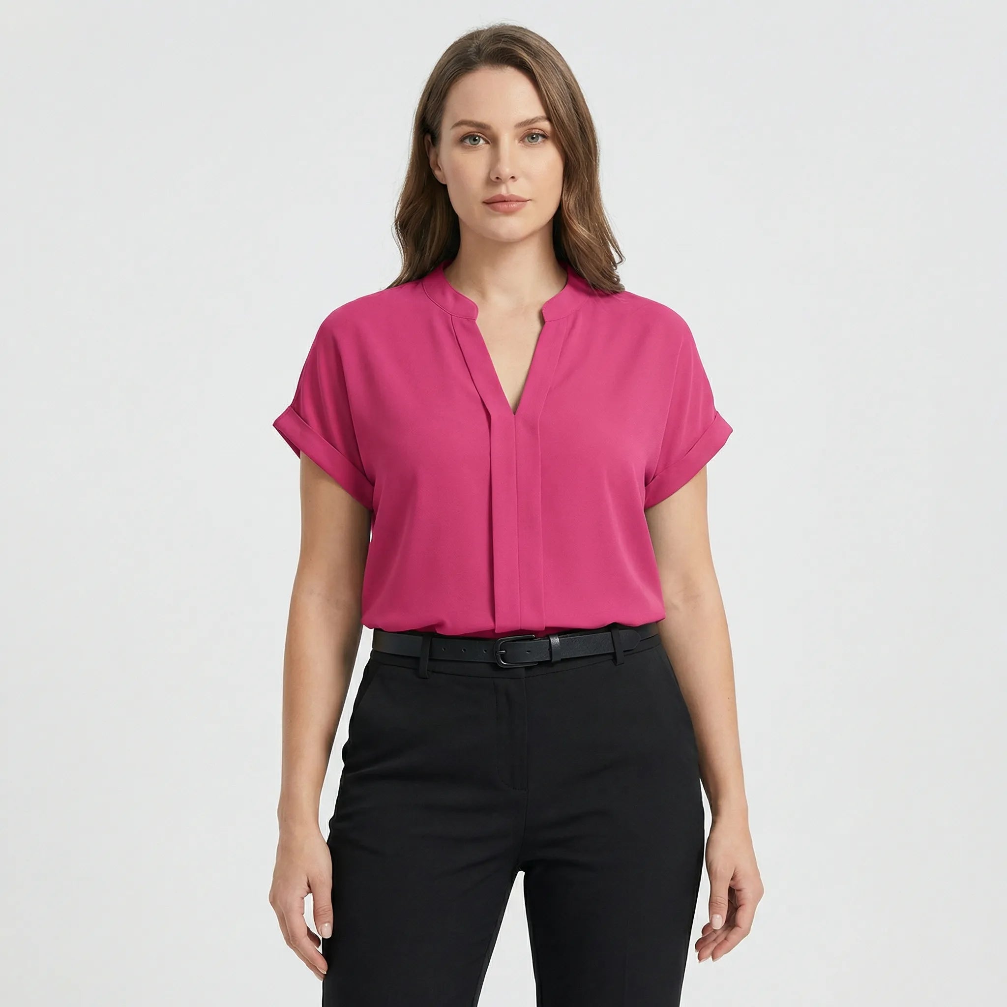 Damenbluse Damen | Locker tailliert & Pflegeleichter Look