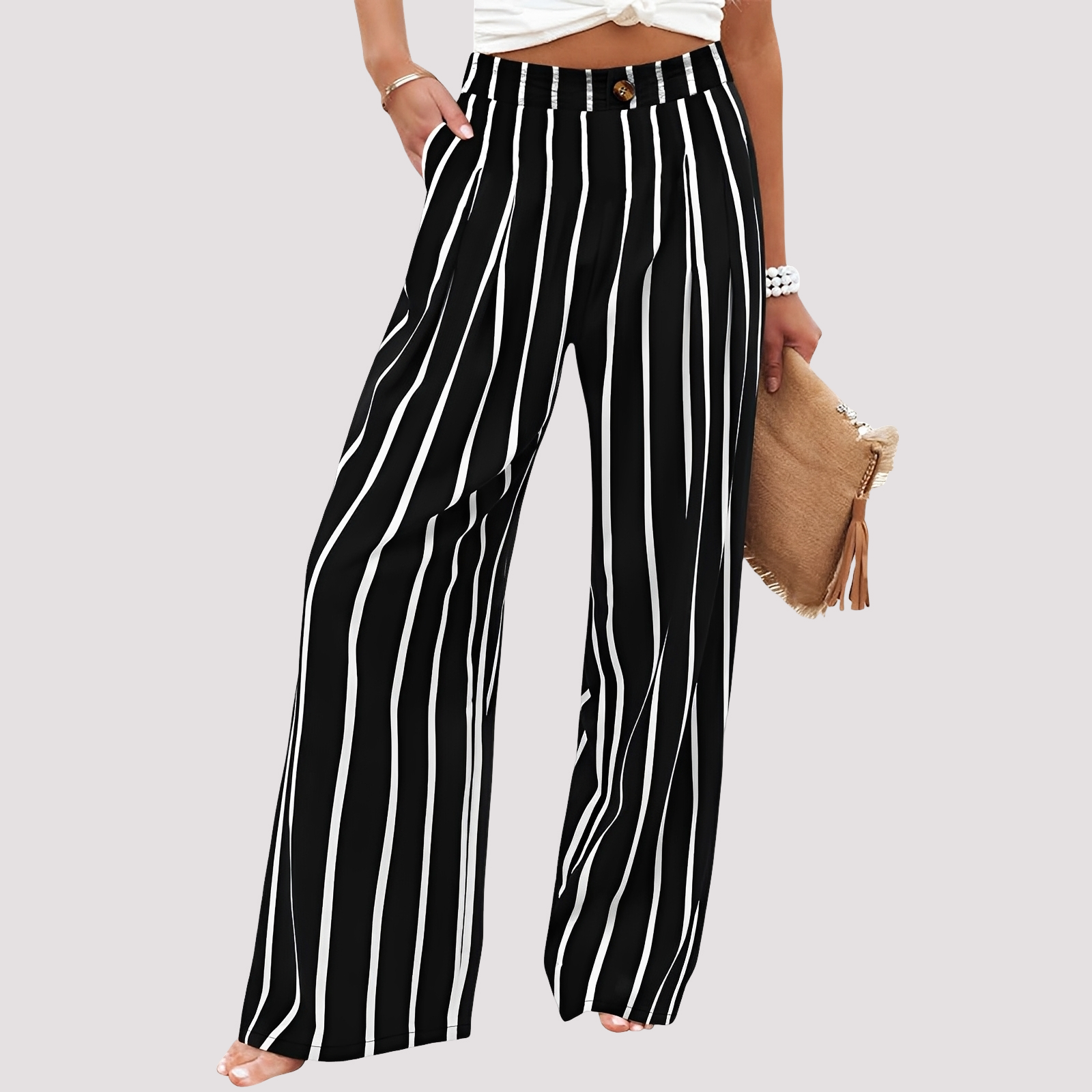 Damenhose | Weites Bein & High-Waist-Komfort