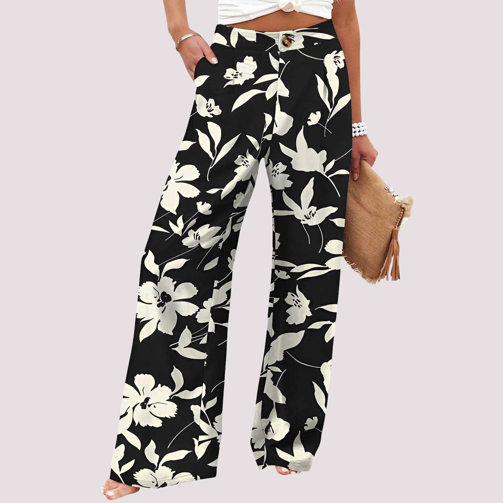 Damenhose | Weites Bein & High-Waist-Komfort