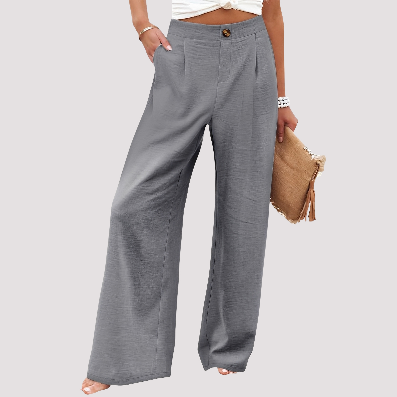 Damenhose | Weites Bein & High-Waist-Komfort