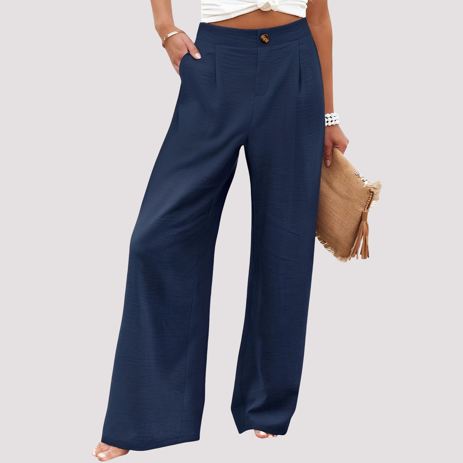 Damenhose | Weites Bein & High-Waist-Komfort