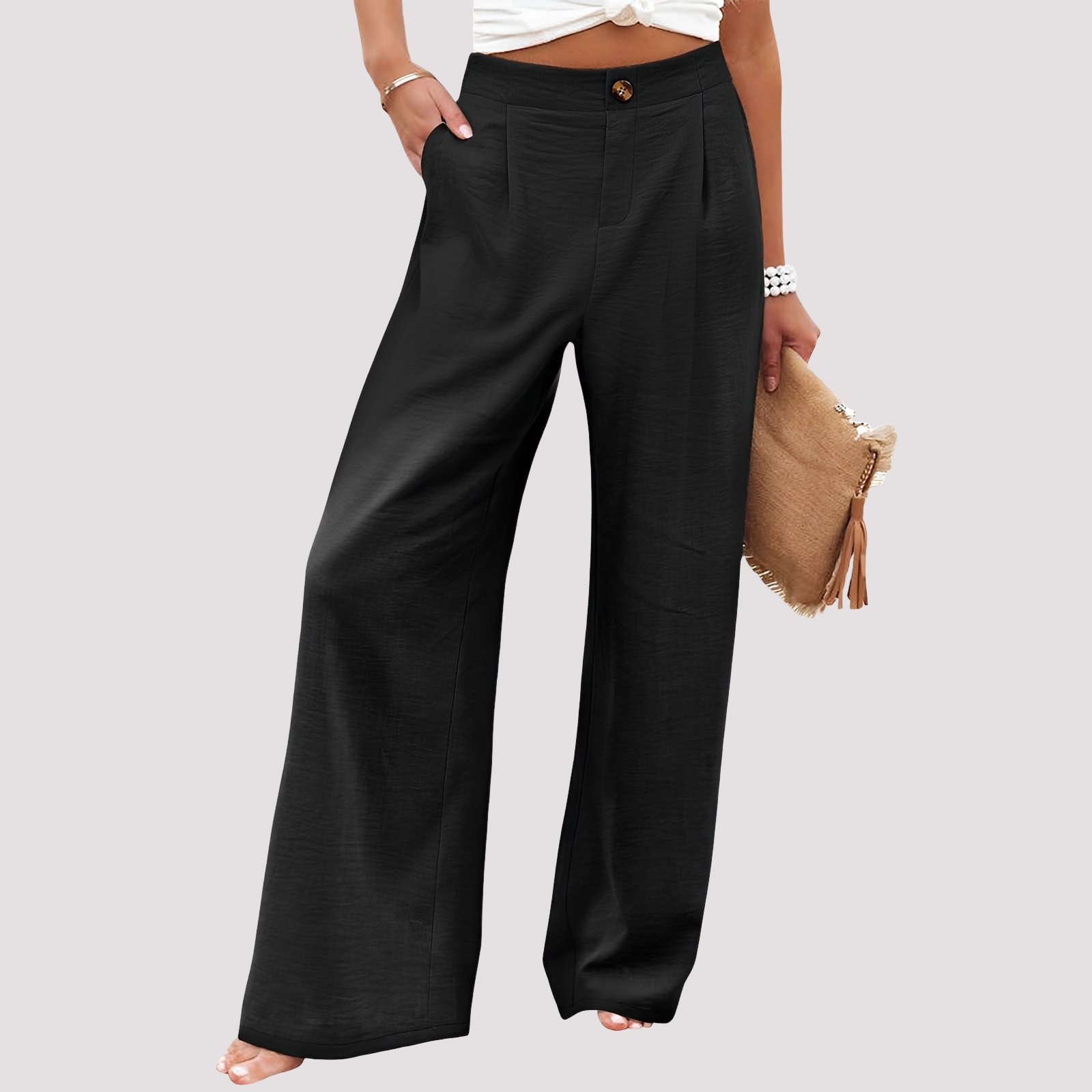 Damenhose | Weites Bein & High-Waist-Komfort
