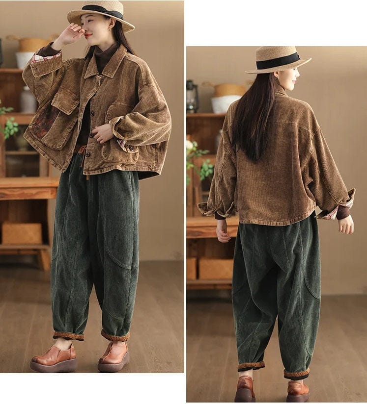 Damenmodische Cordhose