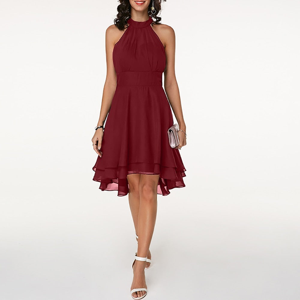 Damen’s Rüschiger Mini-Kleid - Juliette
