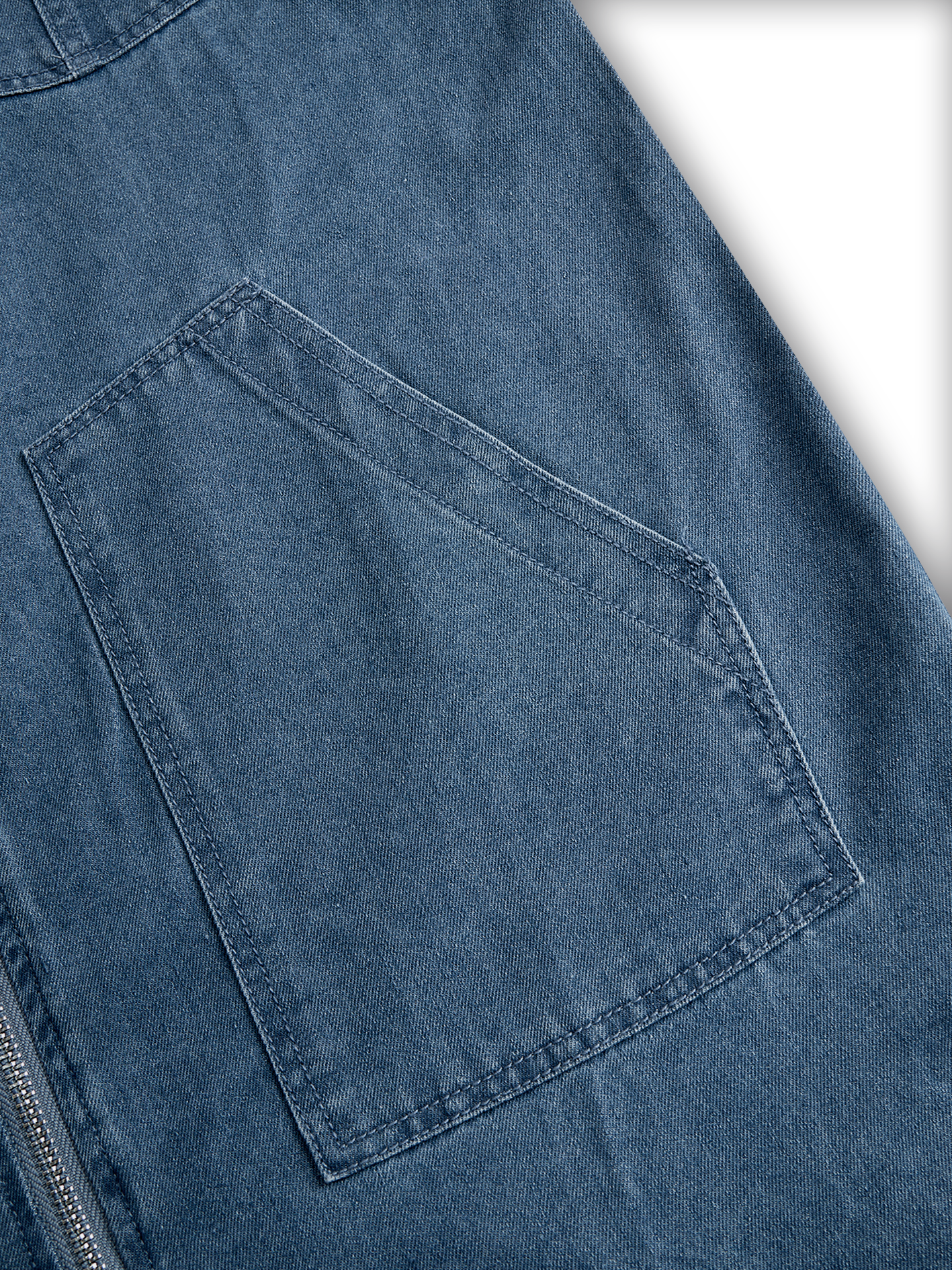 Denim Jumpsuit Damen | Kapuze & Reißverschluss für lässigen Komfort