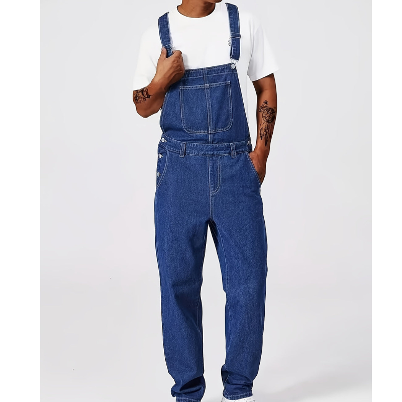 Denim Overall Herren | Robust & Praktische Taschen