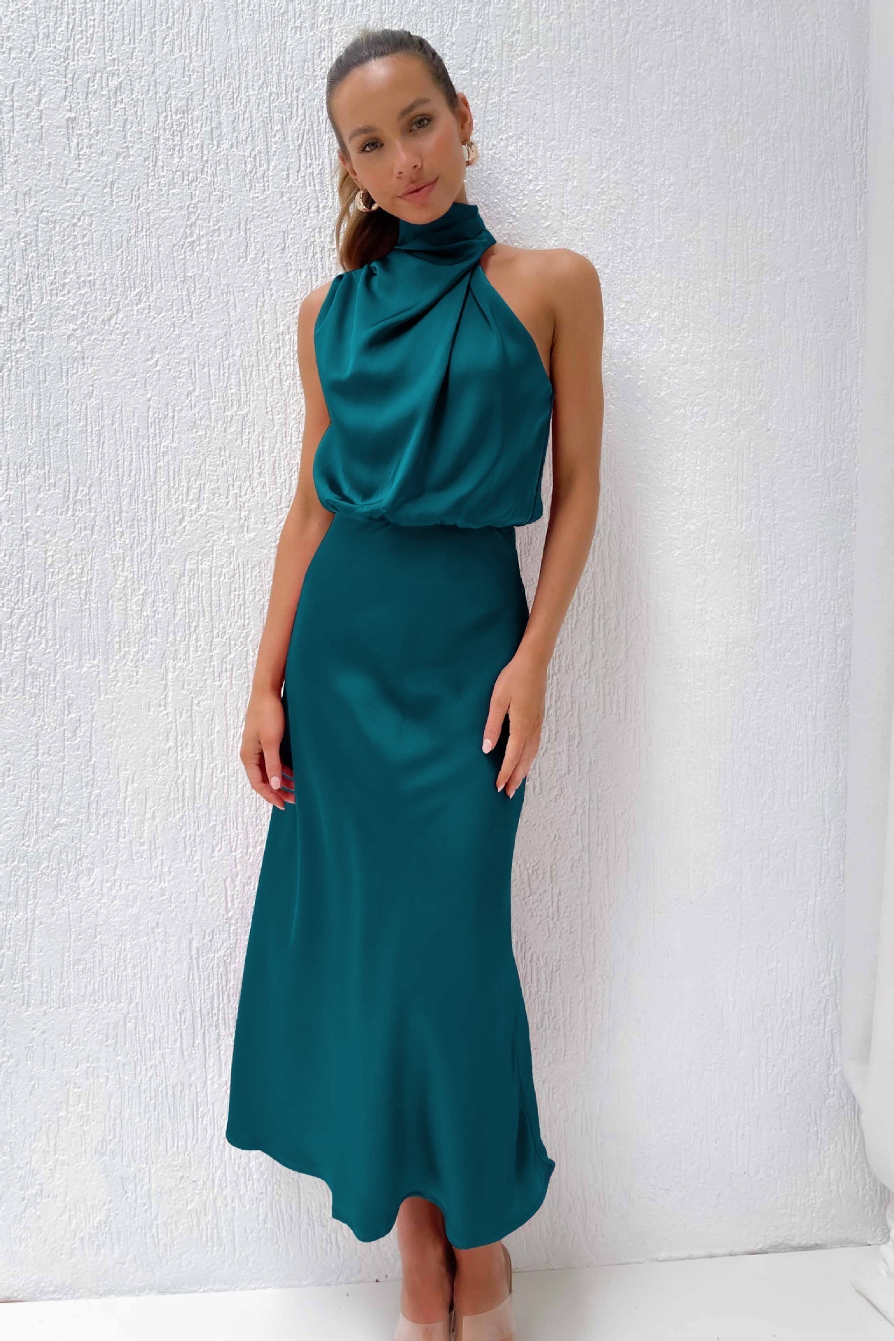 Doris | Damen Schickes Neckholder Abendkleid 11