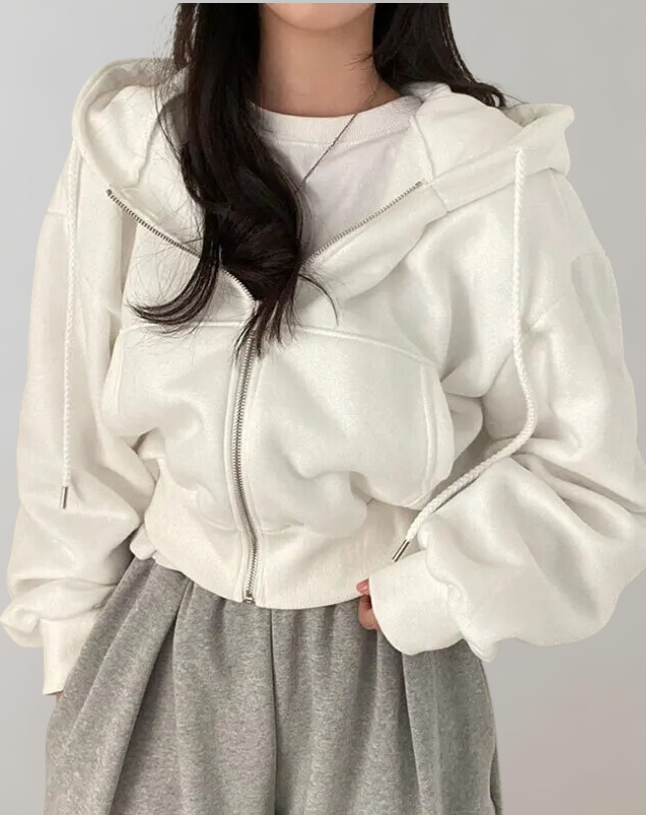 Drune - Frauen Solid Hooded Sweatshirt 0