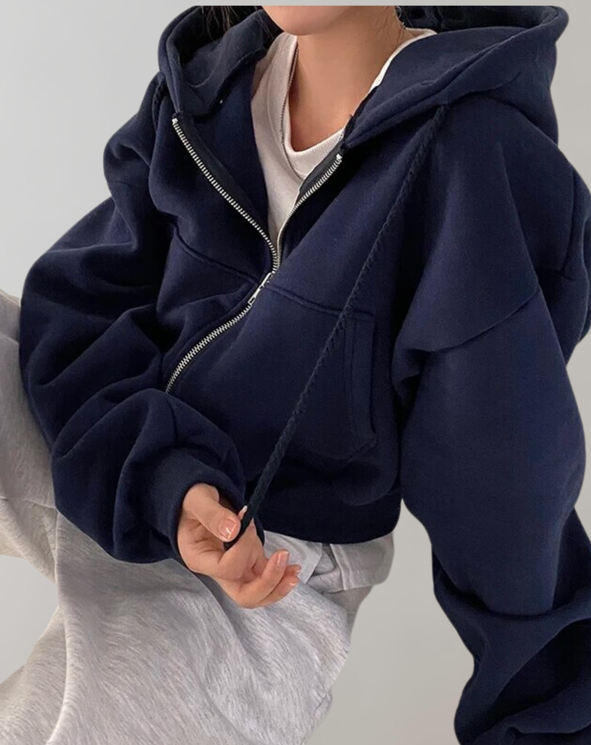 Drune - Frauen Solid Hooded Sweatshirt 2