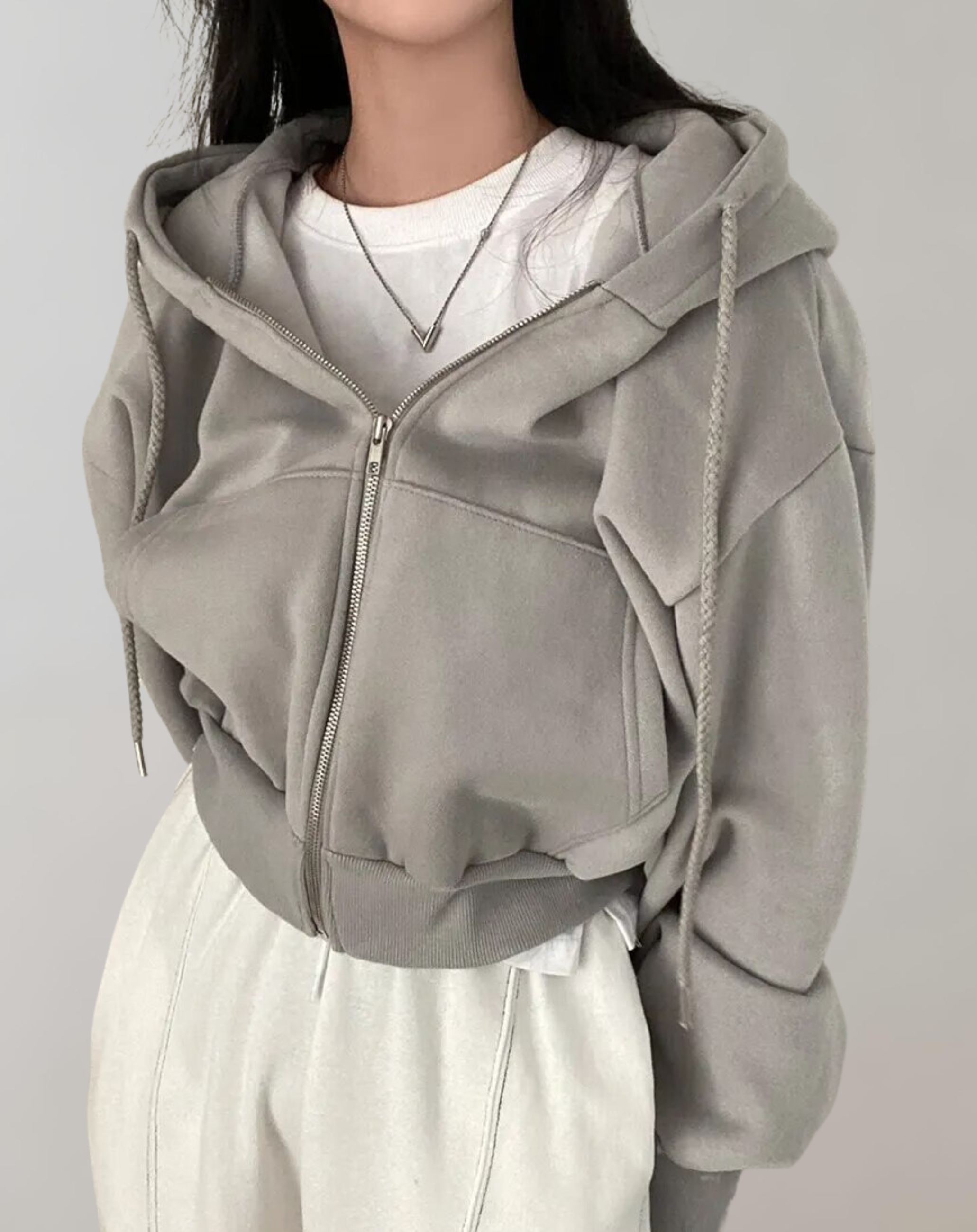 Drune - Frauen Solid Hooded Sweatshirt 3