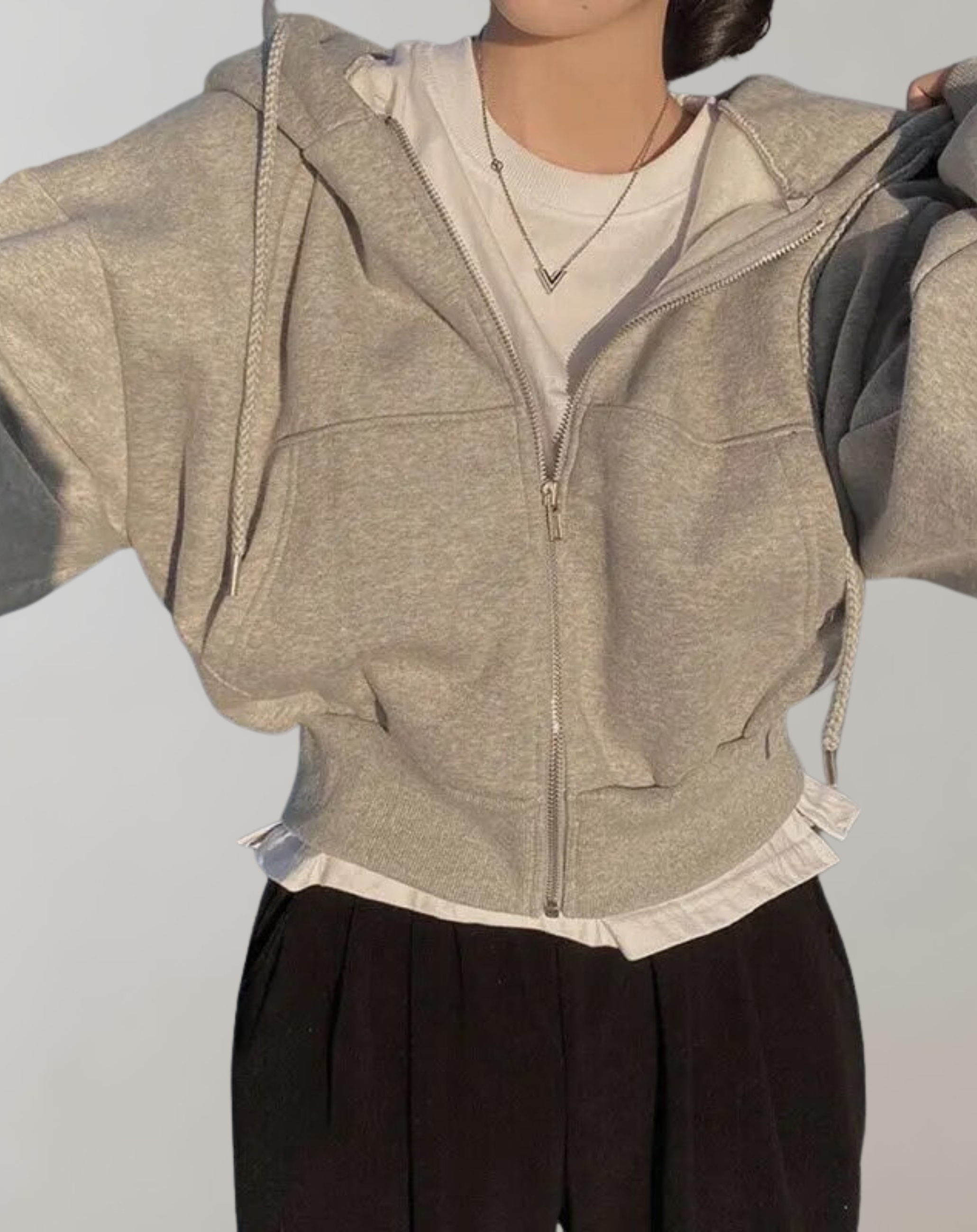 Drune - Frauen Solid Hooded Sweatshirt 4