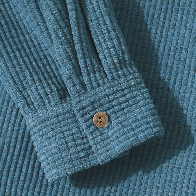 Kapuzenpullover Herren | Knopfleiste & Praktische Brusttasche