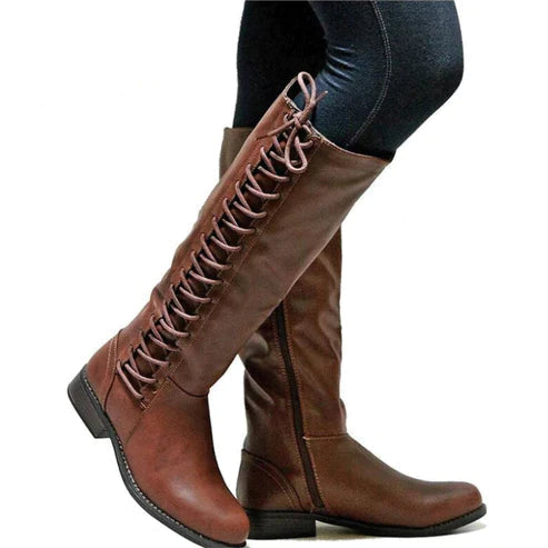 Elegante Lederschnürstiefel mit rutschfester Sohle 2