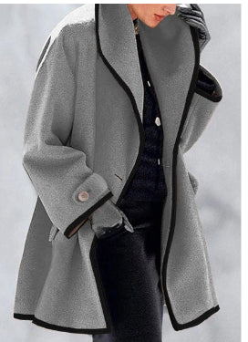 Eleganter und modischer Fleece-Mantel