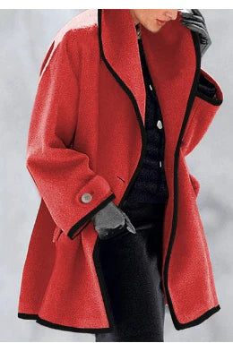 Eleganter und modischer Fleece-Mantel