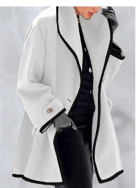 Eleganter und modischer Fleece-Mantel