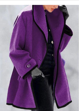 Eleganter und modischer Fleece-Mantel