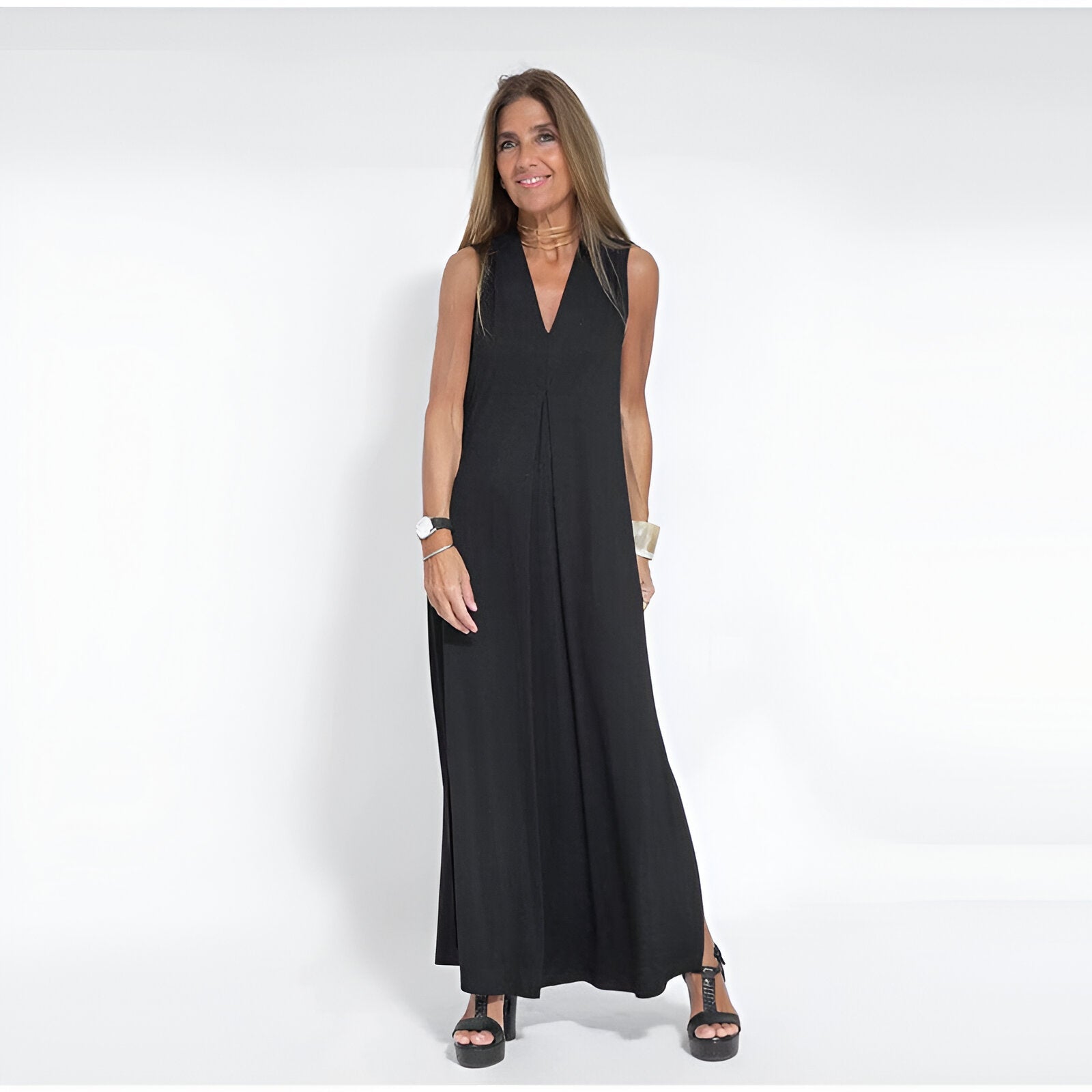 Elegantes Langes Kleid + Cardigan | Flexibler & Stilvoller Komfort
