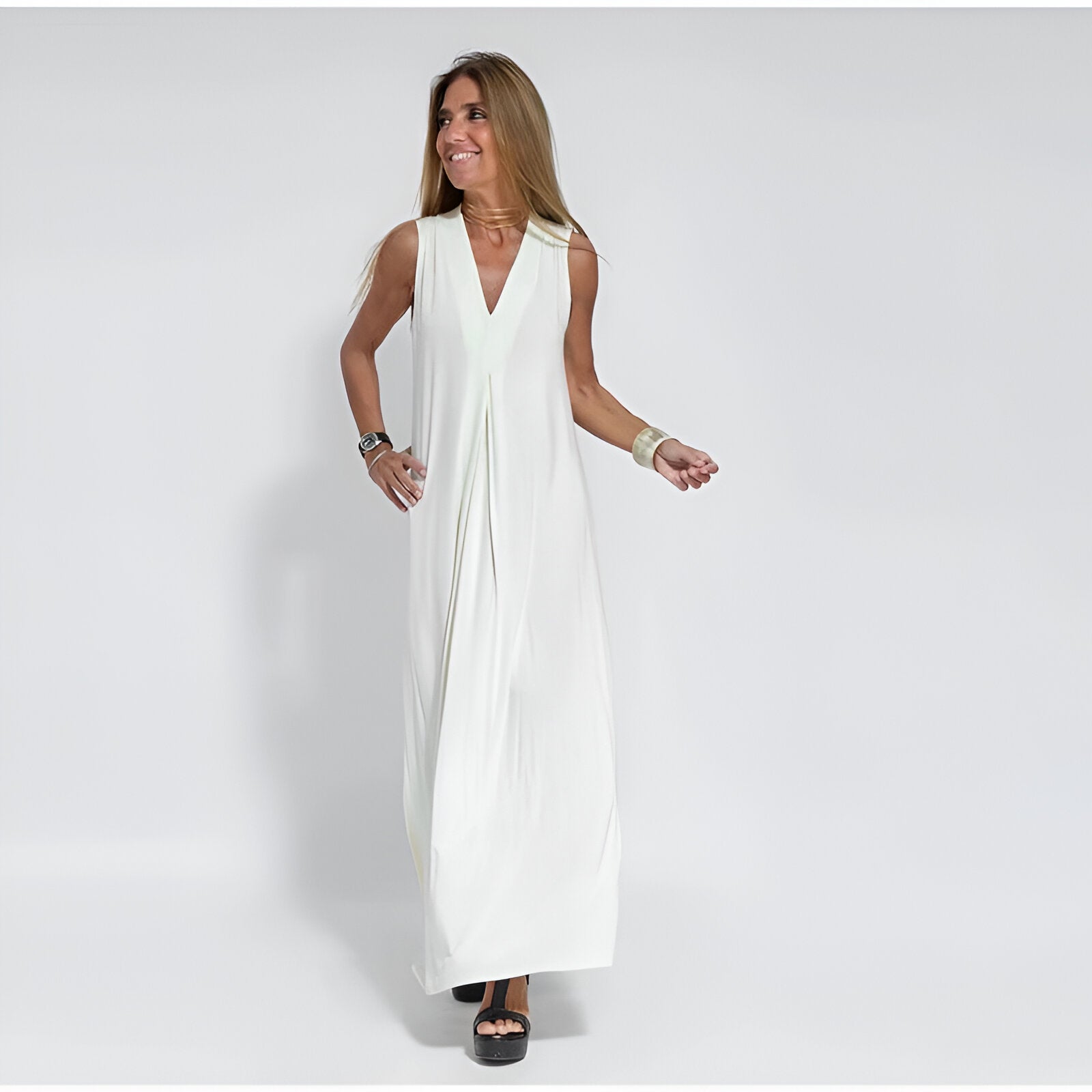 Elegantes Langes Kleid + Cardigan | Flexibler & Stilvoller Komfort