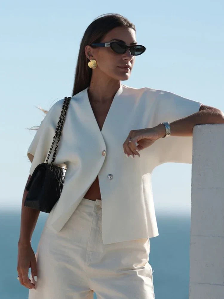 Elegantes Top mit V-Ausschnitt