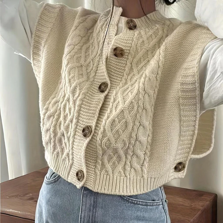 Elise | Stylische lange Strickjacke