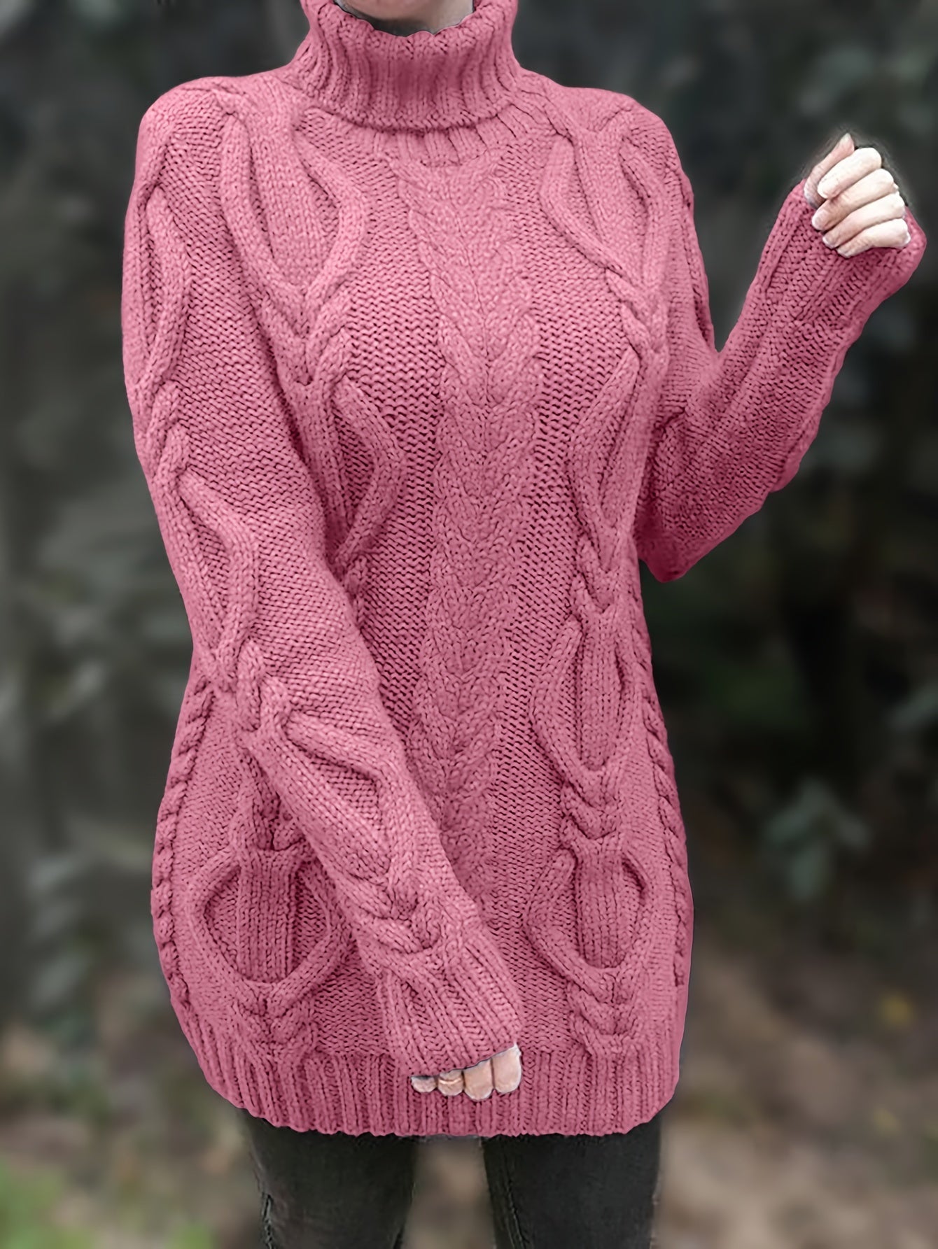 Elowyn | Längerer Pullover mit Kragen für Frauen