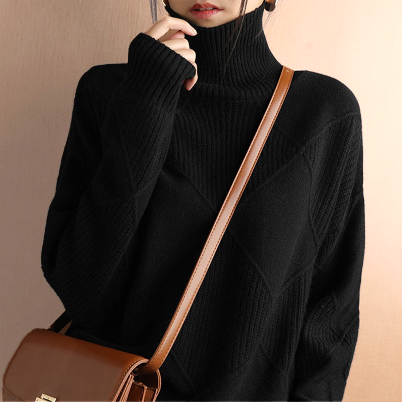 Emilia - Hochgeschlossener Pullover