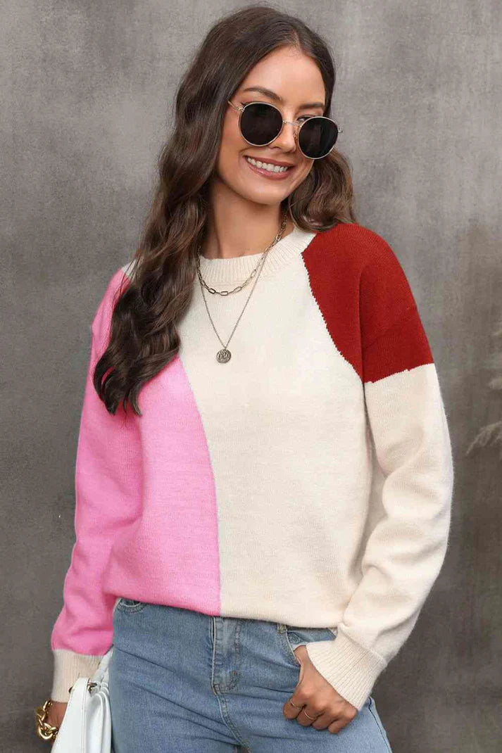 Emma - Bunter Eleganter Pullover