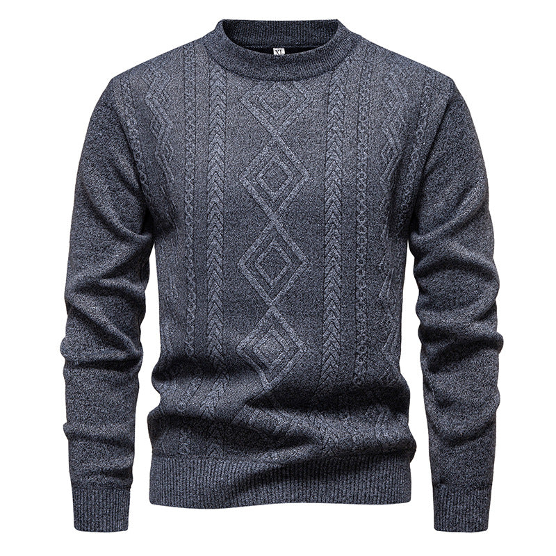 Feinstrick-Pullover Herren | Rautenmuster & Formstabiler Rundhals 8