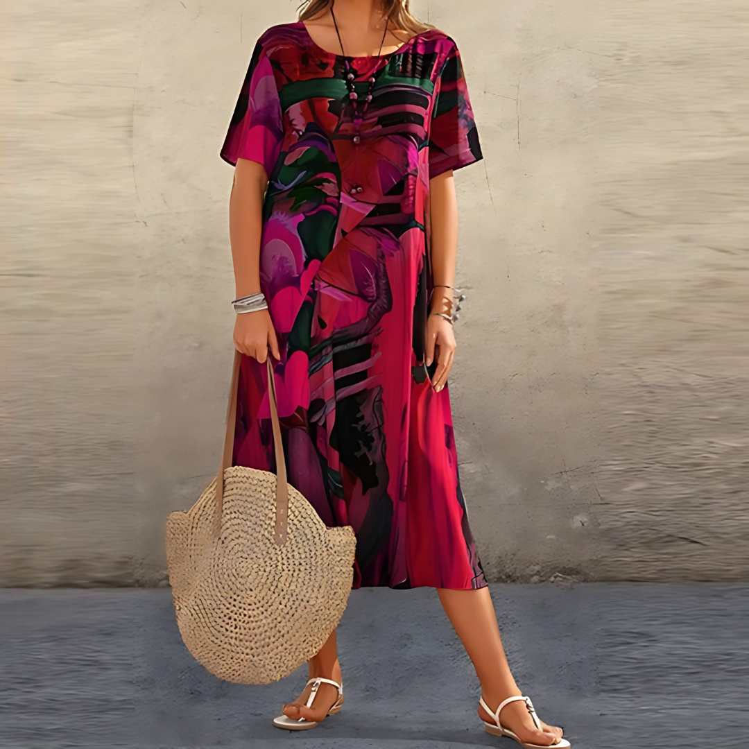 Filomena – Bequemes Blumenkleid 2