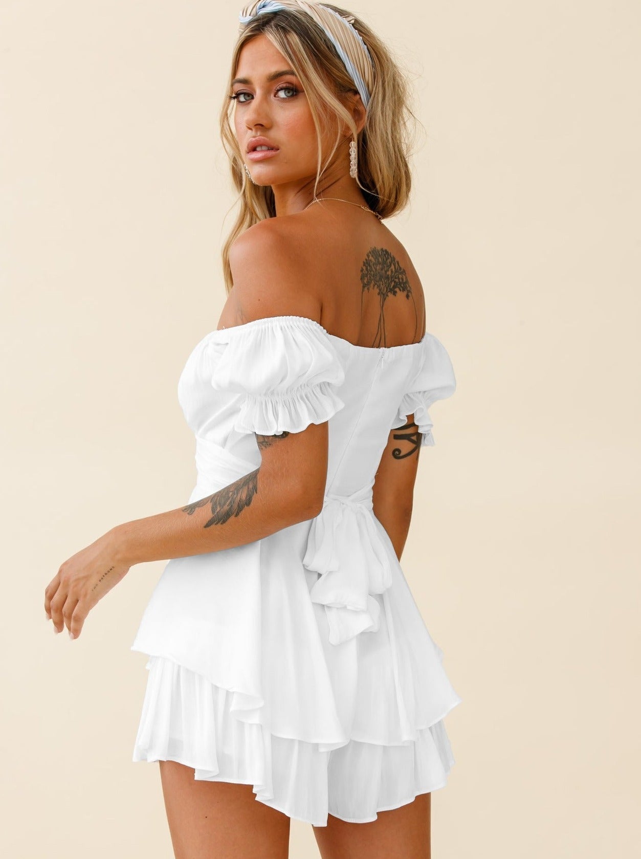 Filomena | Sommer Off-Shoulder Minikleid 1