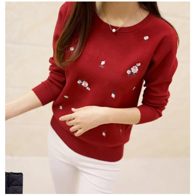 Gabriela - langärmeliger Pullover mit Pokerpunkten