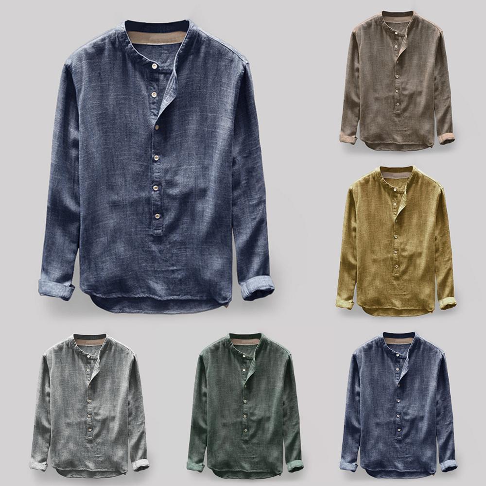 Langarmshirt Herren | Button-Down-Kragen & souveräner Look