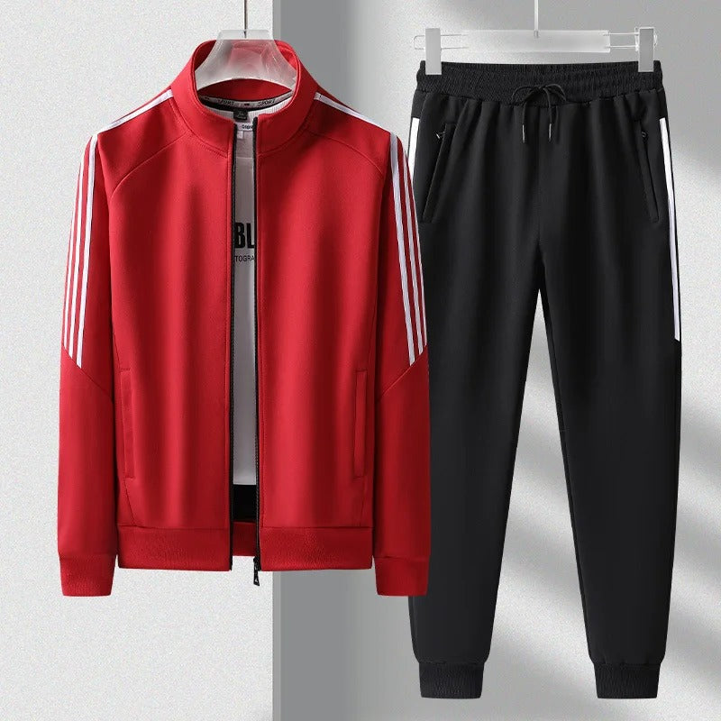 Gilbert - Lässiges Set aus Jacke mit Reißverschluss und Hose für Herren 2