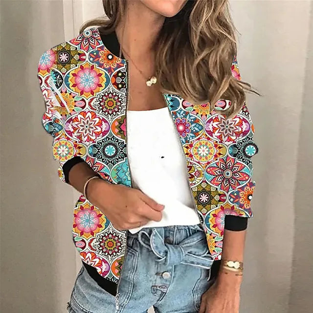 Grace - Bedruckte Zip-up-Jacke 6