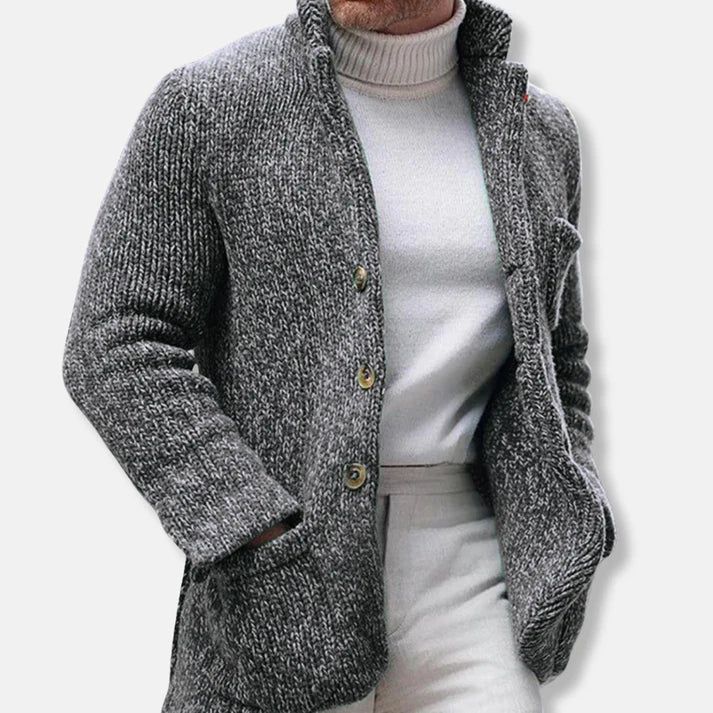 Griffin - Stilvoller, vielseitiger Strickcardigan mit Knöpfen für Herren 2