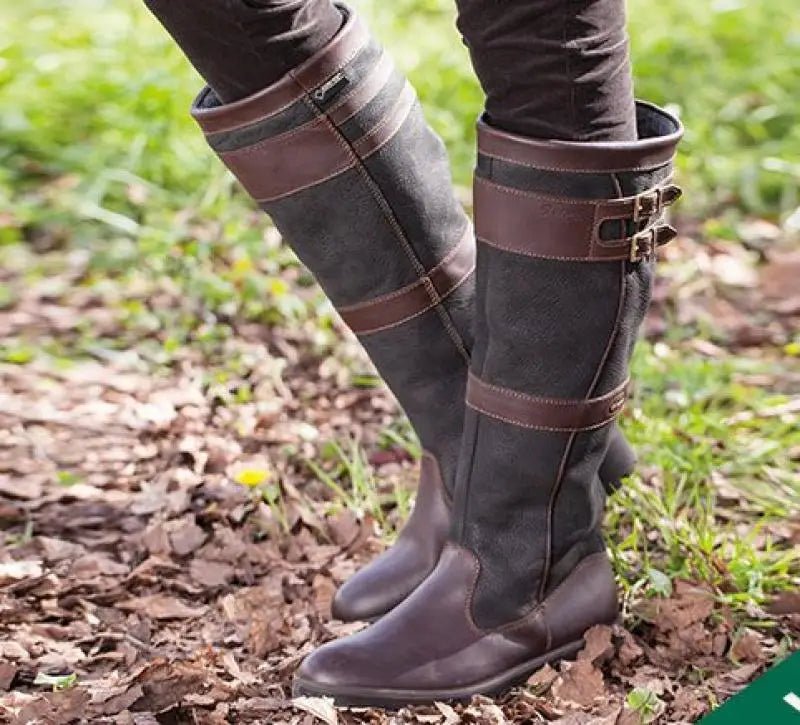 Harper | Wasserdichte kniehohe Lederstiefel 0