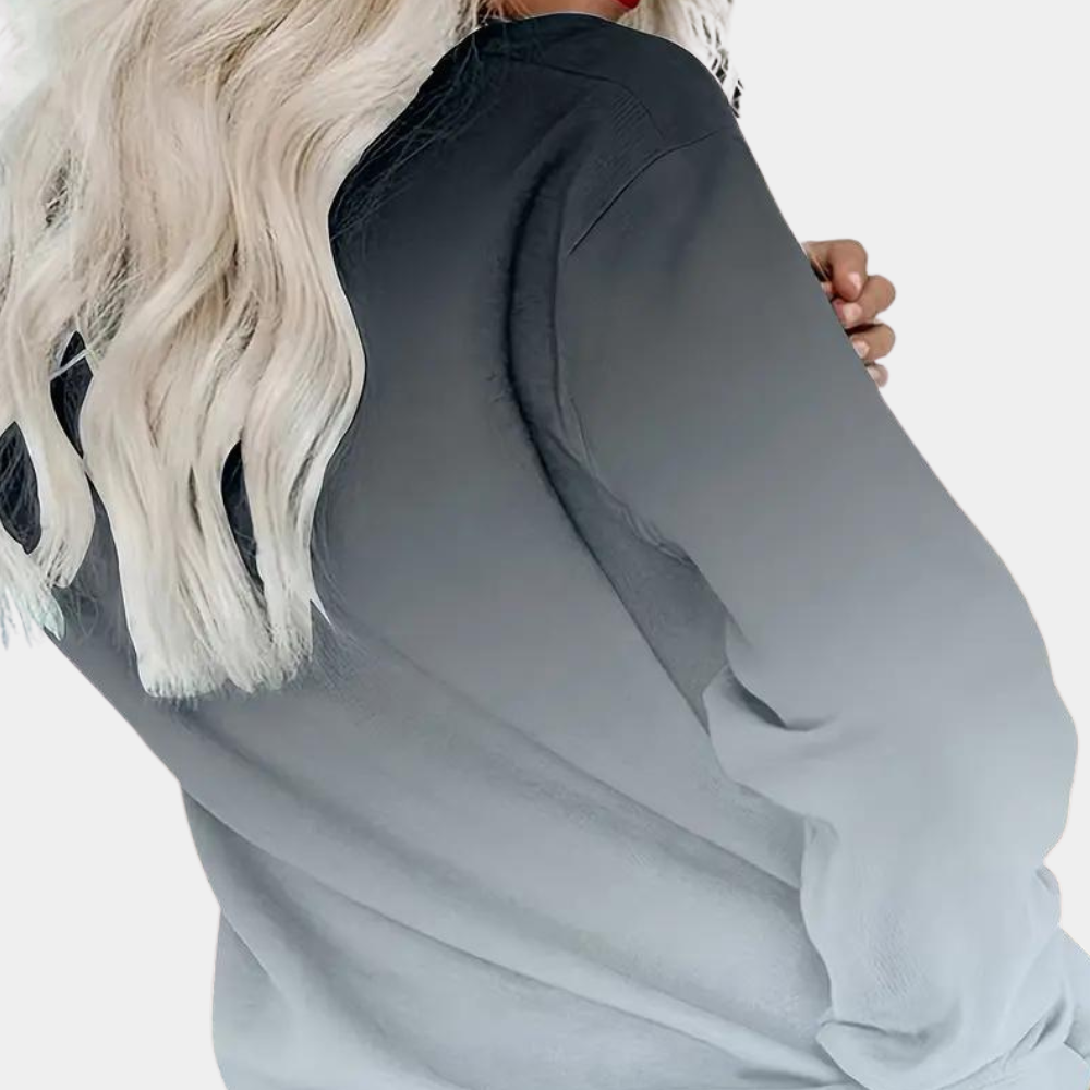 Hazel - Modernes Farbverlauf-Sweatshirt für Damen