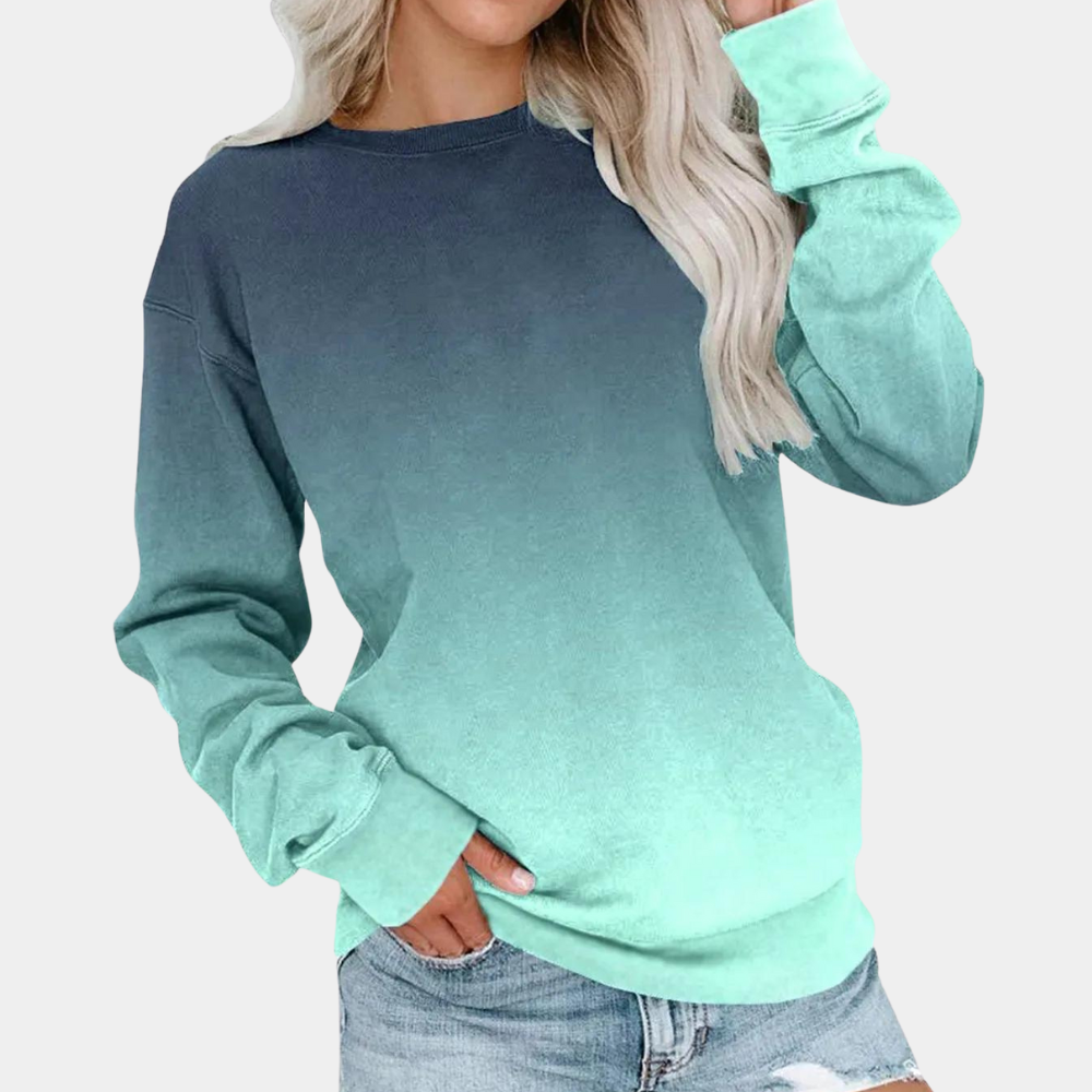 Hazel - Modernes Farbverlauf-Sweatshirt für Damen