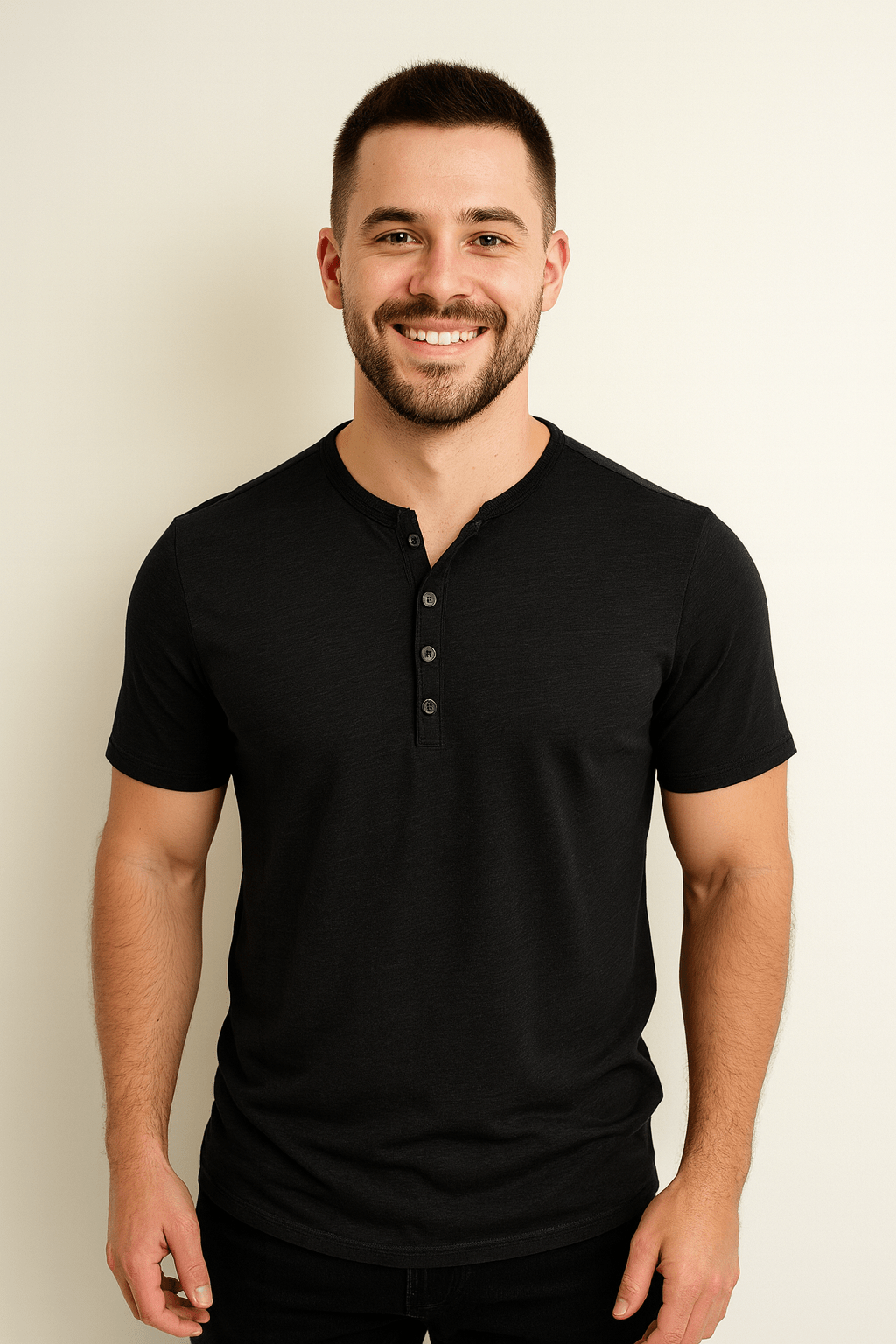 Dirk Henley-Shirt mit Knopfleiste 2